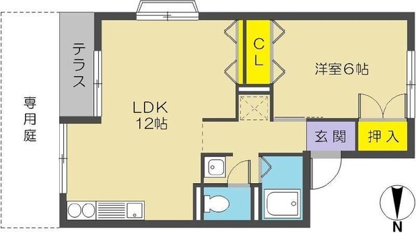 カーサ梅ノ木の物件間取画像